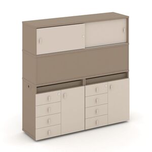 Набор №6. Тумба двойная+высокая надставка