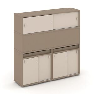 Набор №9. Тумба двойная+высокая надставка