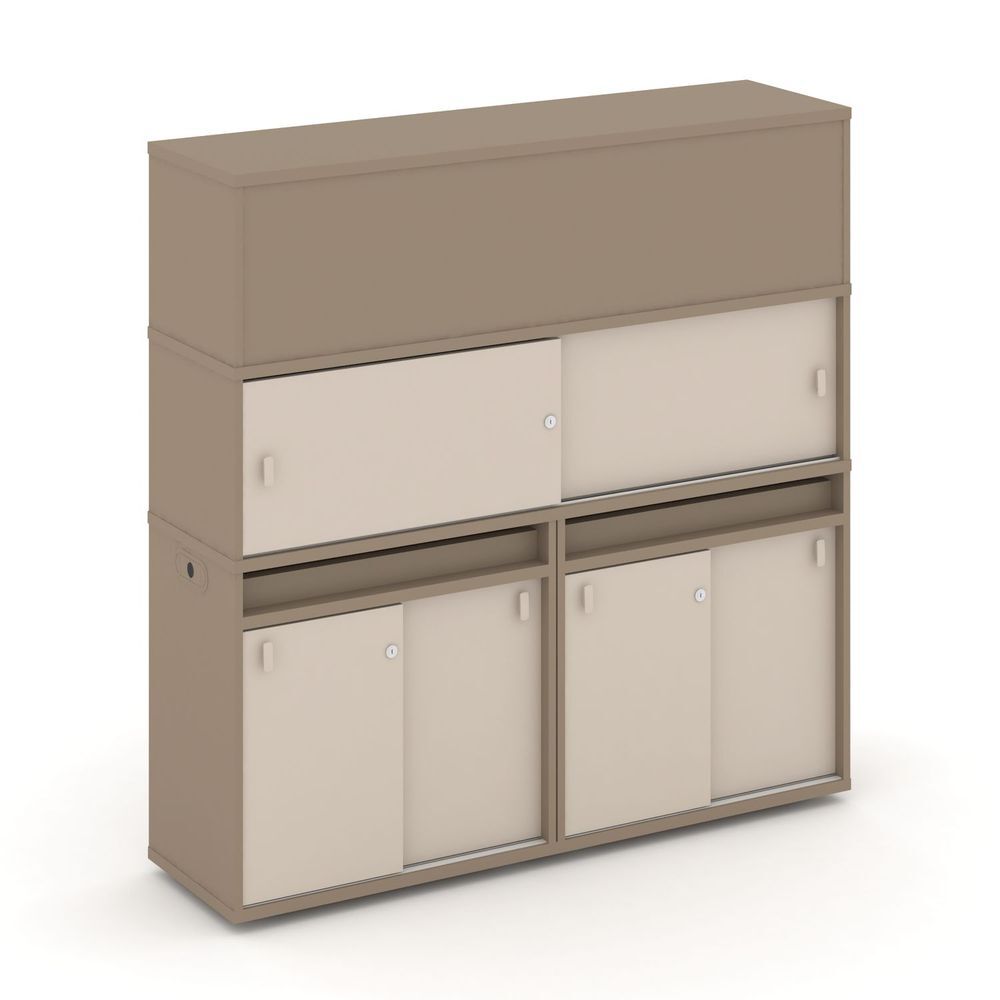 Набор №9. Тумба двойная+высокая надставка