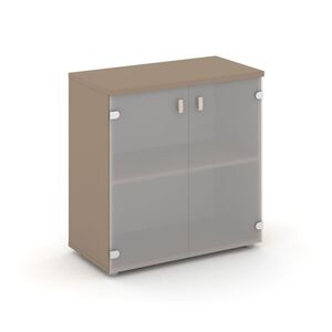 Шкаф низкий широкий (2 низких фасада стекло)