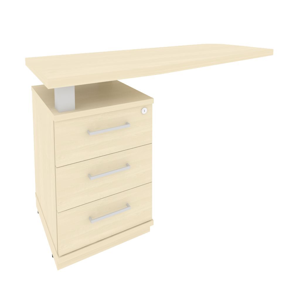 Тумба приставная с топом левая