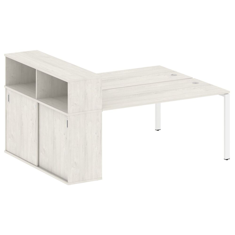 Рабочая станция с опорным шкафом-купе