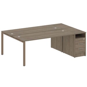 Рабочая станция с опорной тумбой