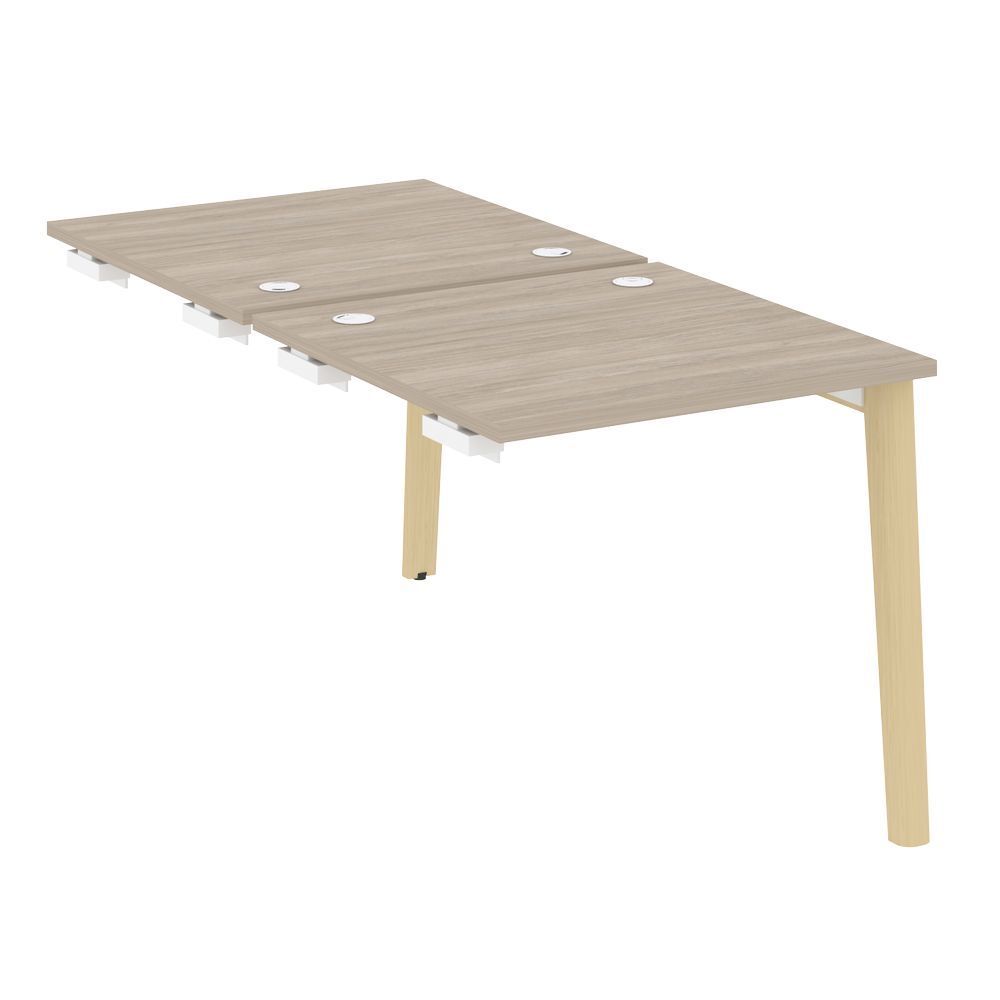 Стол-приставка двойной к опорным элементам (опоры - массив дерева)