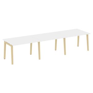 Стол переговорный (3 столешницы) (опоры - массив дерева)