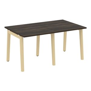 Стол переговорный (2 столешницы) (опоры - массив дерева)