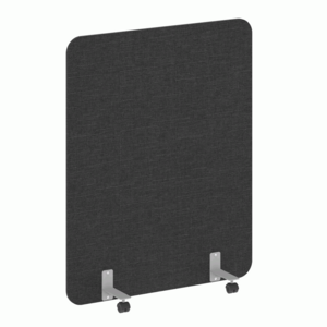 Перегородка на металлических опорах, на роликах