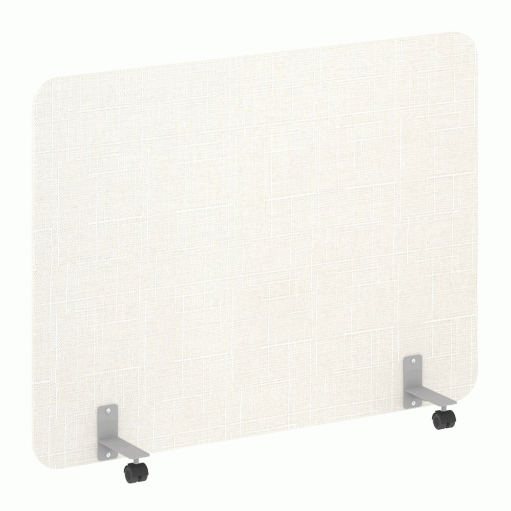 Перегородка на металлических опорах, на роликах