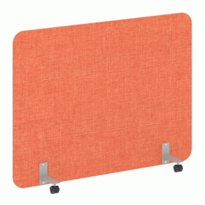 Перегородка на металлических опорах, на роликах