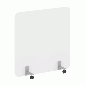 Перегородка на металлических опорах, на роликах