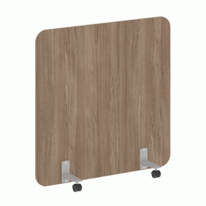 Перегородка на металлических опорах, на роликах