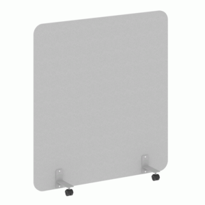 Перегородка на металлических опорах, на роликах