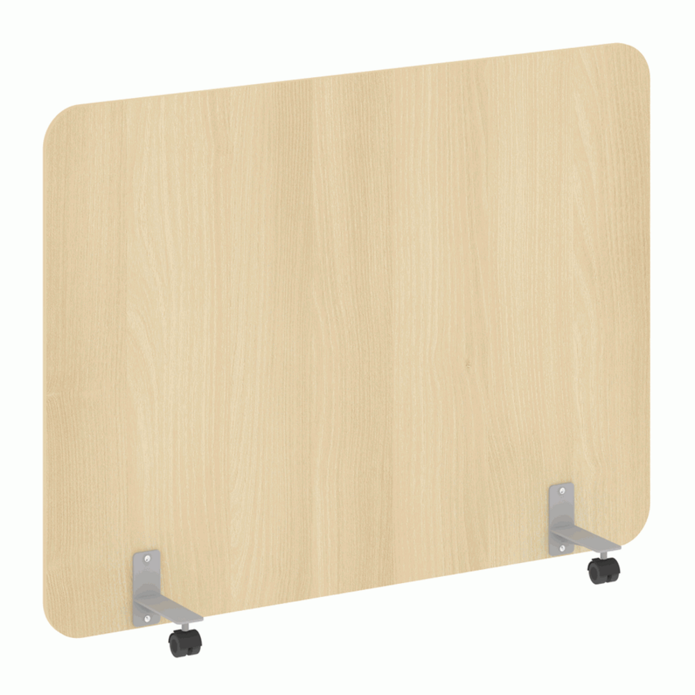 Перегородка на металлических опорах, на роликах