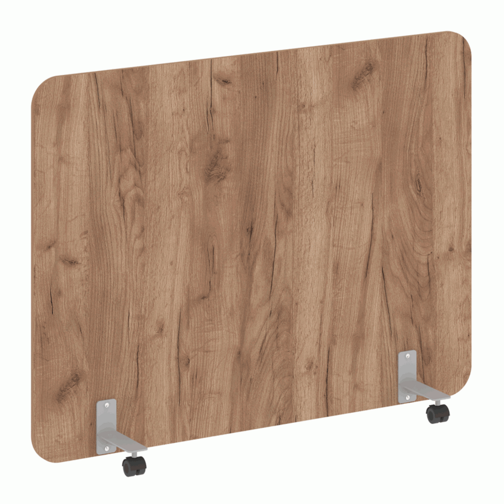 Перегородка на металлических опорах, на роликах