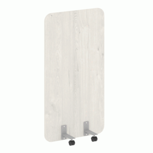 Перегородка на металлических опорах, на роликах