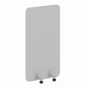 Перегородка на металлических опорах, на роликах