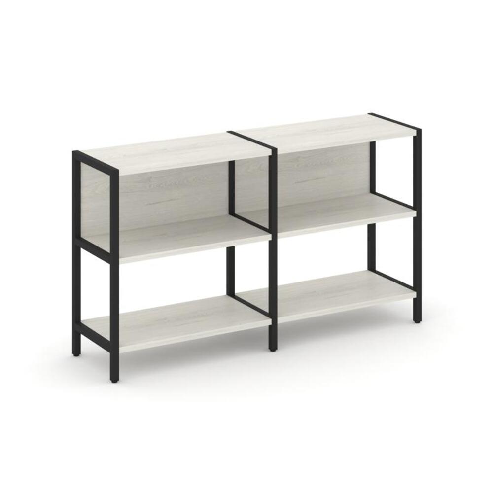 Двухсекционный стеллаж двухярусный