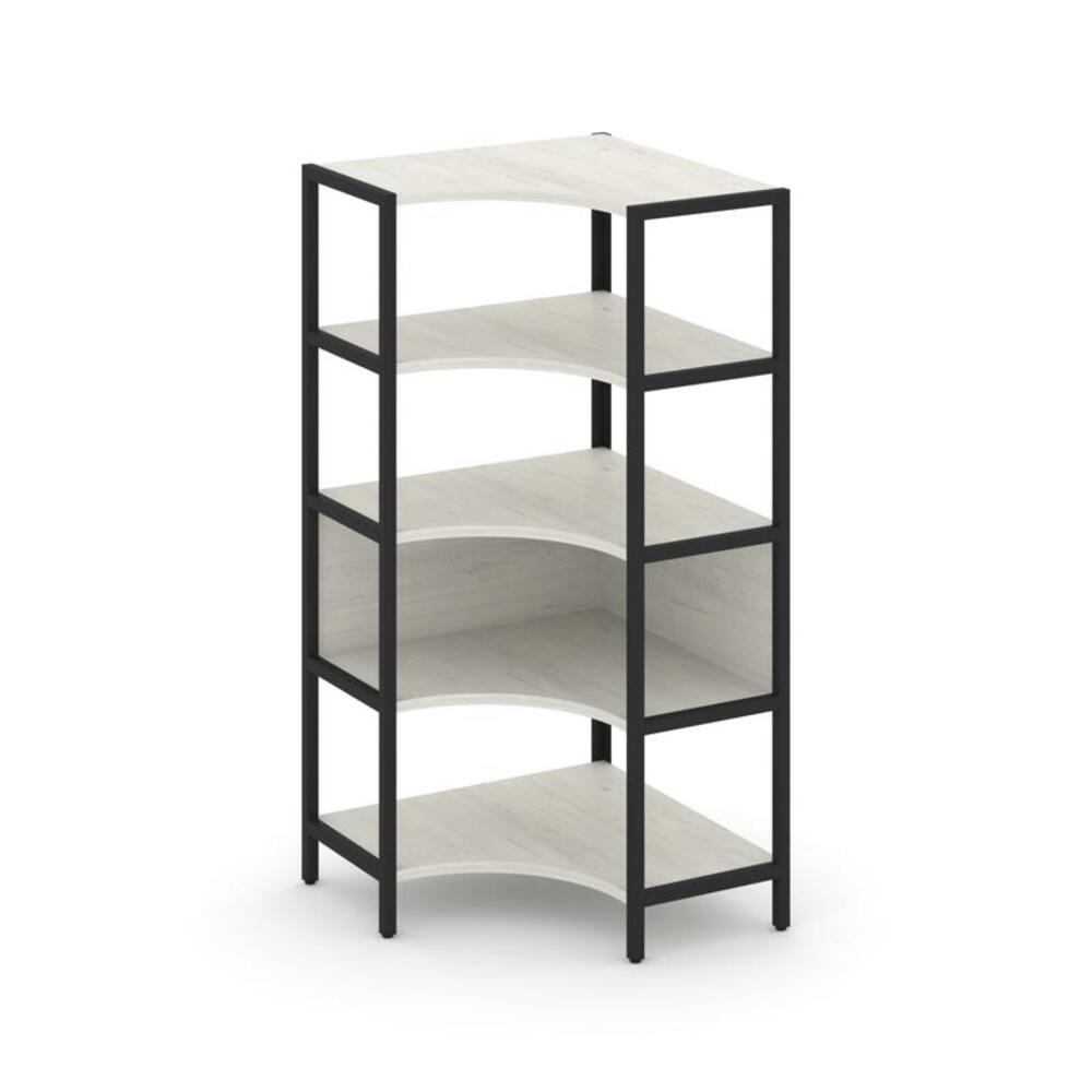 Односекционный угловой стеллаж четырехярусный