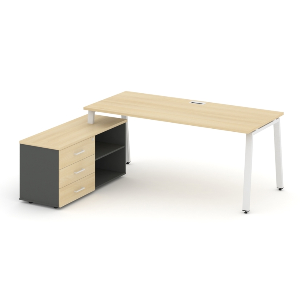 Style Project Direct Стол письменный с греденцией левой