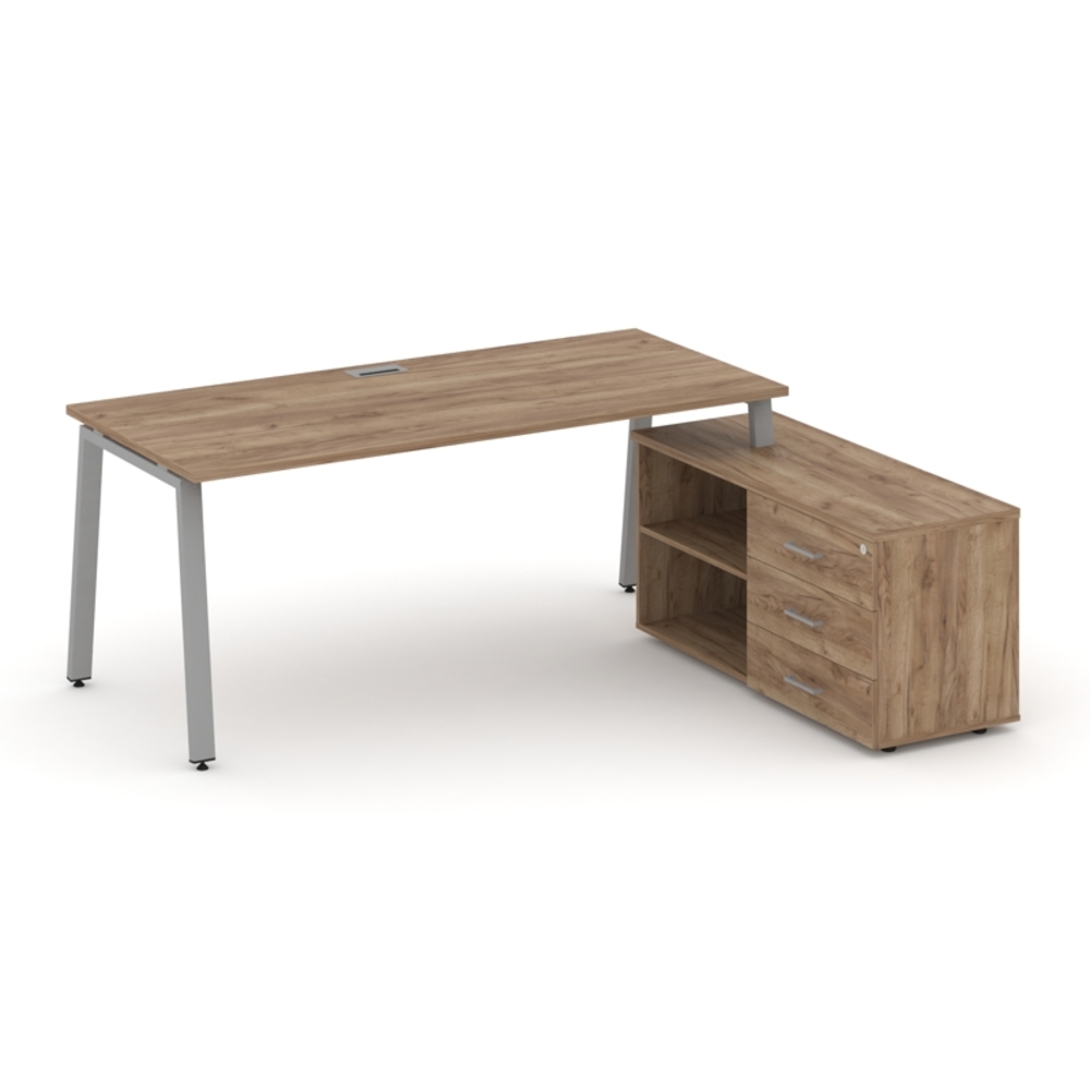 Style Project Direct Стол письменный с греденцией правой