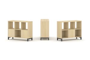 Набор стеллажа двухстороннего, 2 яруса