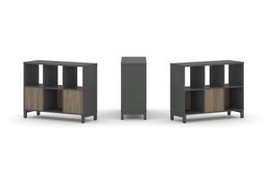 Набор стеллажа двухстороннего, 2 яруса