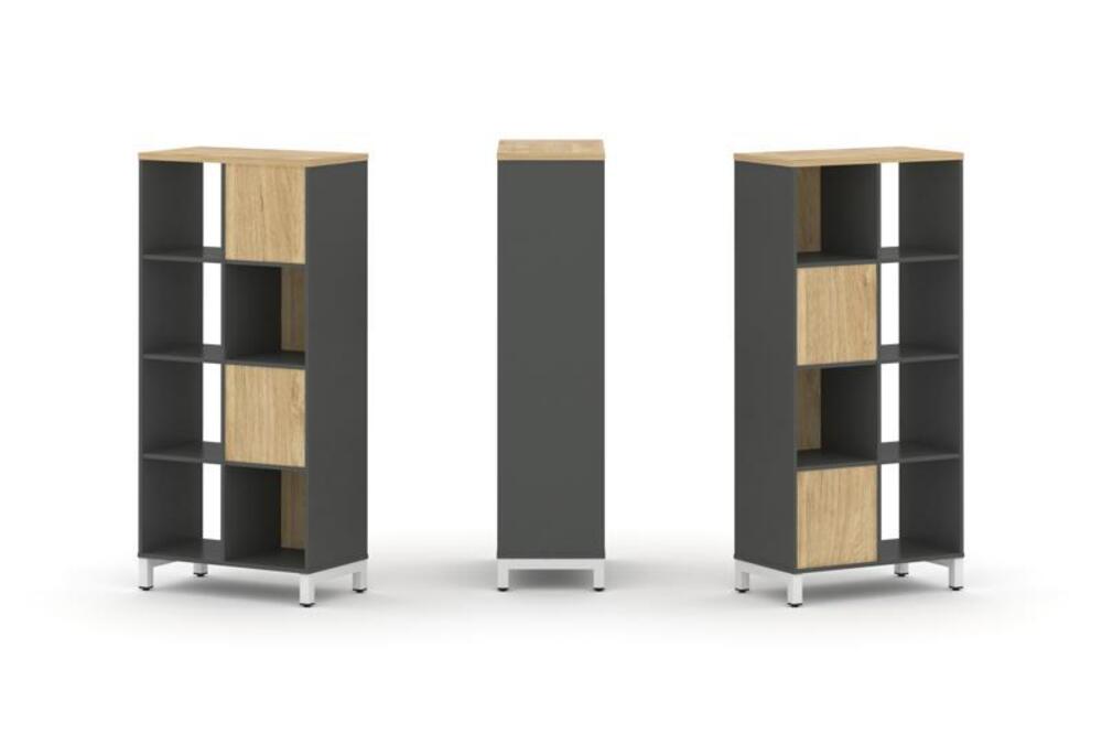 Набор стеллажа двухстороннего, 4 яруса