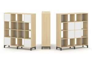 Набор стеллажа двухстороннего, 4 яруса