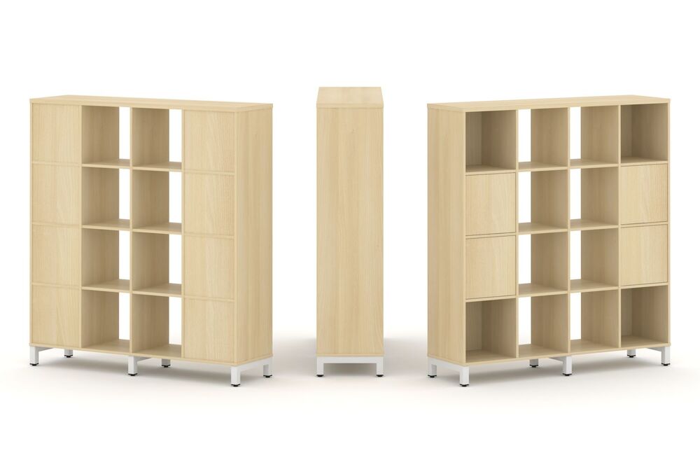 Набор стеллажа одностороннего, 4 яруса