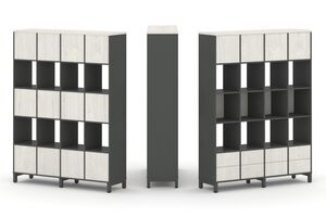 Набор стеллажа одностороннего, 5 ярусов