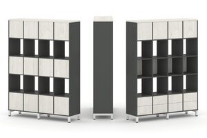 Набор стеллажа одностороннего, 5 ярусов