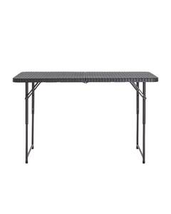 Стол складной чемодан пластиковый Кейт 120 коричневый