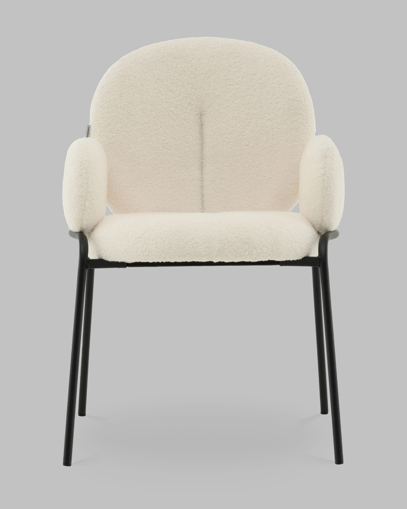 Стул с подлокотниками букле