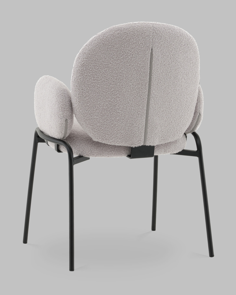 Стул с подлокотниками букле