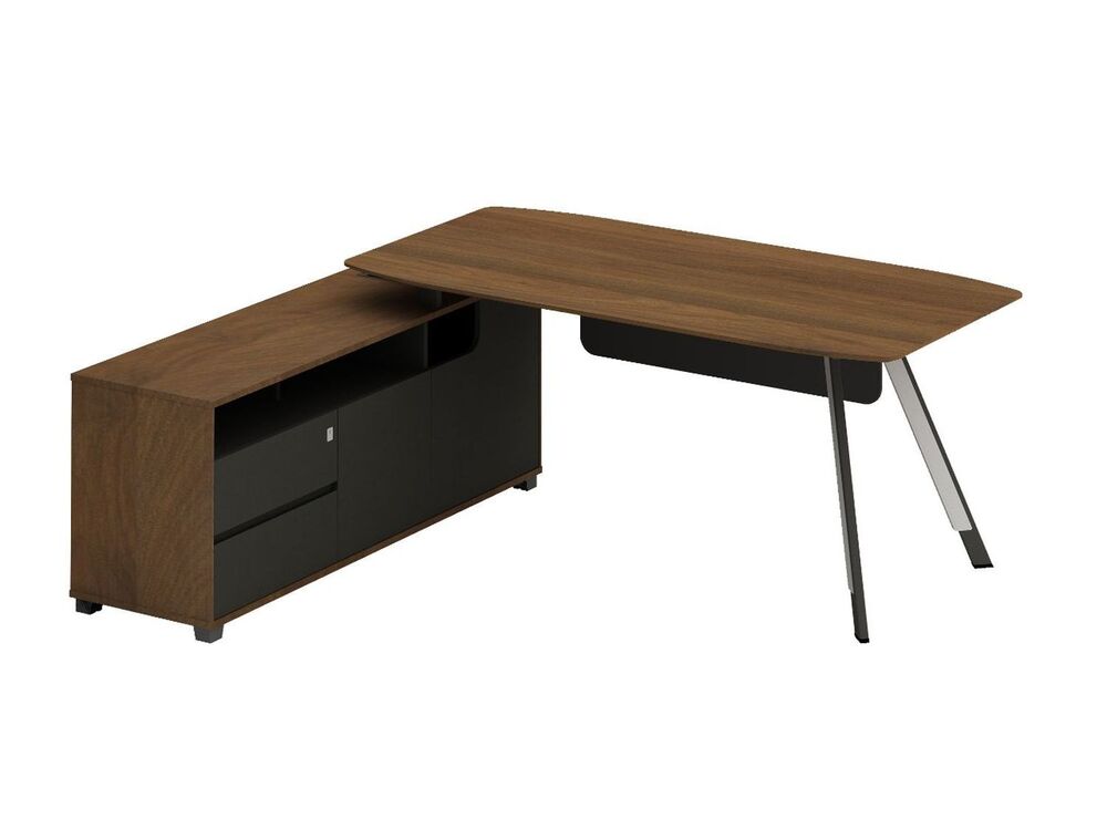 Стол на опорной тумбе (левый)