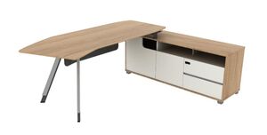 Стол на опорной тумбе (правый)