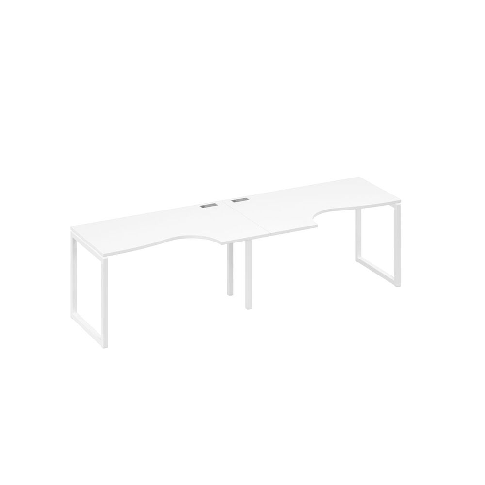 Рабочая станция столы Классика на каркасе QUATTRO (2х140)