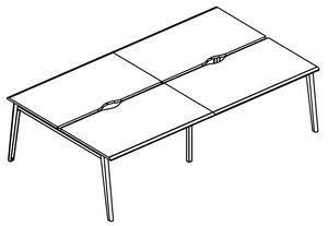 Рабочая станция (4х140) на каркасе МТ 1 скос