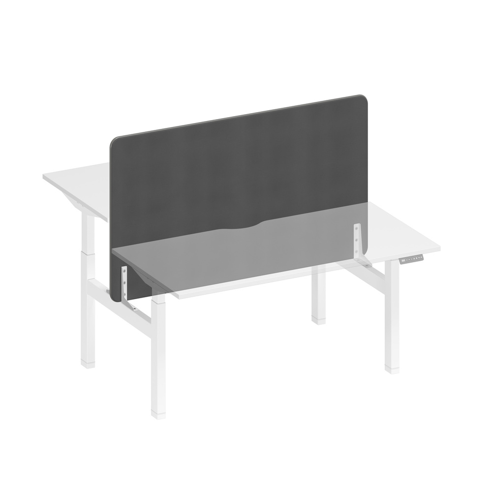 Экран настольный фронтальный тканевый с кабель-каналом