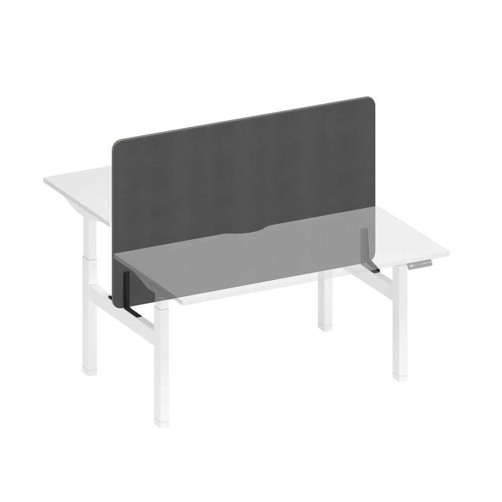 Экран настольный фронтальный тканевый с кабель-каналом