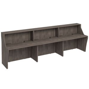 Стойка ресепшен прямая с вырезом