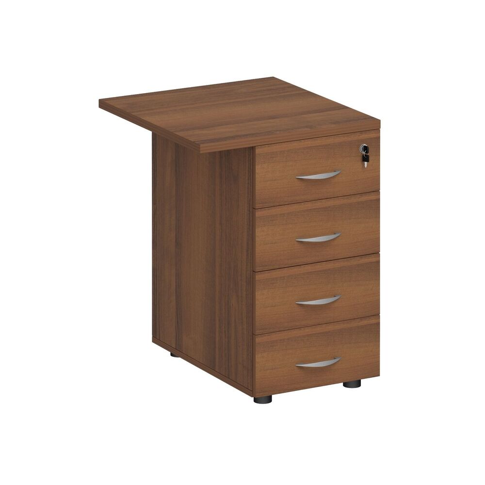 Брифинг-приставка с тумбой 4-ящичной с замком