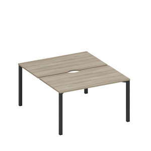 Рабочая станция на металлокаркасе, столешницы с вырезом (2*140)