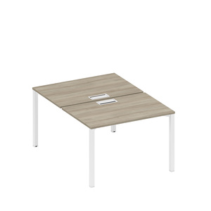 Рабочая станция на металлокаркасе, столешницы с заглушкой (2*120)