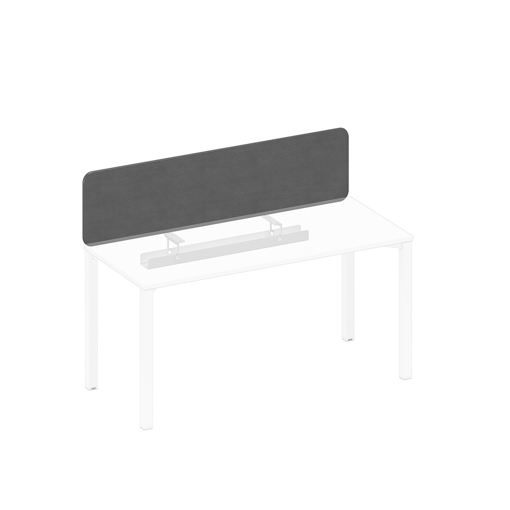 Экран настольный фронтальный тканевый с кабель-каналом